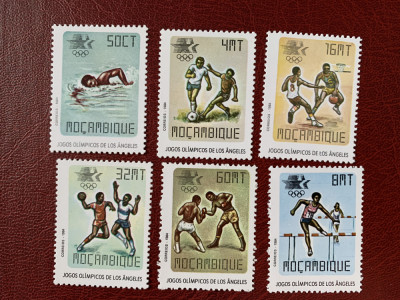 mozambic - Timbre sport, jocurile olimpice 1984, nestampilate MNH foto