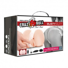 Masturbator cu vibratii Crazy Bull Realistic Vagin si anus Busty Butt