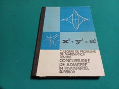 CULEGERE DE PROBLEME DE MATEMATICĂ PENTRU CONCURSURILE DE ADMITERE &Icirc;N &Icirc;NVĂȚĂM&Acirc;NTUL SUPERIOR *20