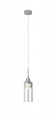 Pendul LED 5W 400 lm Metal/Sticla -Crom &amp;ndash; Candice foto