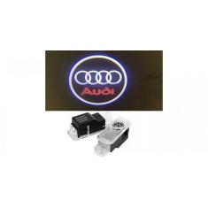 Set Lampi Logo Portiere Holograme Audi A3, A4, A5, A6, A7, Q3, Q5, Q7 Plug and Play