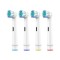 Rezerve de periuță electrică, set 4 capete, compatibil Oral-B, SB17-A, peri moi