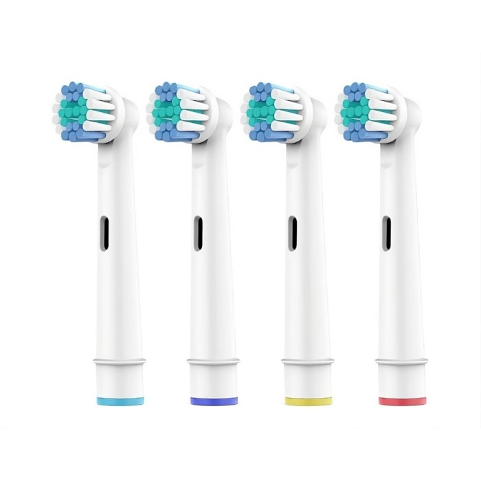 Rezerve de periuță electrică, set 4 capete, compatibil Oral-B, SB17-A, peri moi
