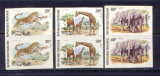 Togo 1974 Animals, fauna, leopard, girafee, elephant, x 2, imperf., MNH AM.040, Nestampilat