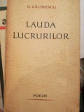 Lauda lucrurilor, poezii, G. CALINESCU, 1963 editia 1