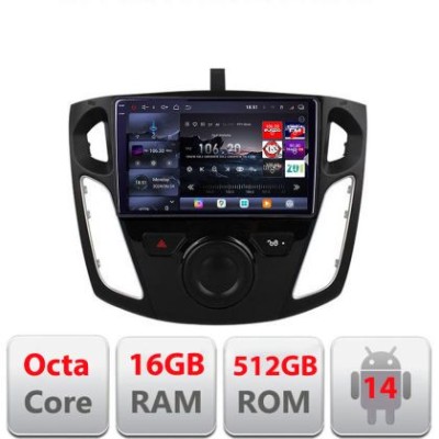 Navigatie Ford Focus 3 2011-2018 Edotec Kit-150 8 core QLED 2K 16+512 360 Android Waze USB Navigatie Internet Youtube Radio CarStore Technology foto