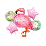 Set 5 baloane folie, model Flamingo