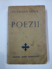 POEZII - OCTAVIAN GOGA (dedicatie si autograf Veturia Goga -1941) foto