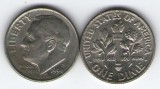 SUA 1992P - 10 cents, circulata