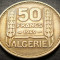 Moneda exotica 50 FRANCI - ALGERIA, anul 1949 * cod 3809 A - COLONIE FRANCEZA!
