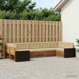 Cumpara ieftin Set de canapele de exterior 7 buc. 7-Locuri Natural si Bej