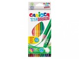 Creioane color cu guma Tita Erasable Carioca 12/set