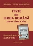 Teste de limba romana pentru clasa a VII-a foto