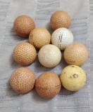 Lot de 10 mingi de golf vintage 1960-1990