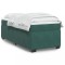 vidaXL Pat box spring cu saltea, verde &icirc;nchis, 90x190 cm, catifea 3285254