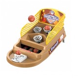 Joc de masa mini baschet interactiv pentru copii, flippy, 4 cosuri, 3 mingi incluse, 23.5x11.5x14 cm, maro