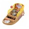 Joc de masa mini baschet interactiv pentru copii, flippy, 4 cosuri, 3 mingi incluse, 23.5x11.5x14 cm, maro