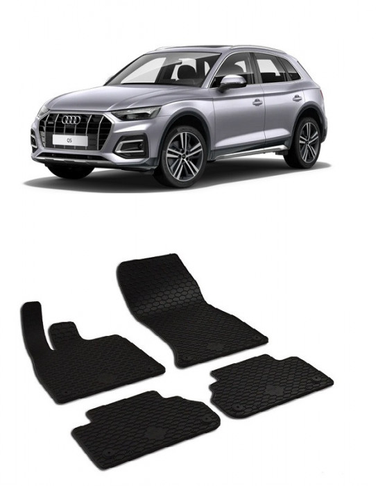 Set Covorase Auto Cauciuc Audi Q5 (Inclusiv Hybrid) (2017-2023)