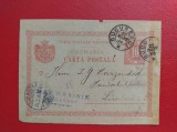 1896 - CARTE POSTALA CIRCULATA IN GERMANIA ( CU DEFECTE )