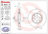 BREMBO 09.9619.10 PRIME LINE Disc frana