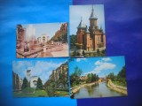 HOPCT LOT 2343 TIMISOARA -JUD TIMIS -4 CARTI POSTALE-CIRCULATE