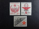 Cehoslovacia Aniversări Politice Tabere de Pionieri &amp; Congresul Sindicatelor Lot 3 Mărci Neștampilate MNH -A583
