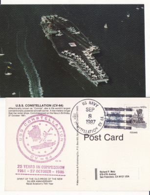 Portavion USS Constellation- SUA, USA -tema vapoare de razboi foto
