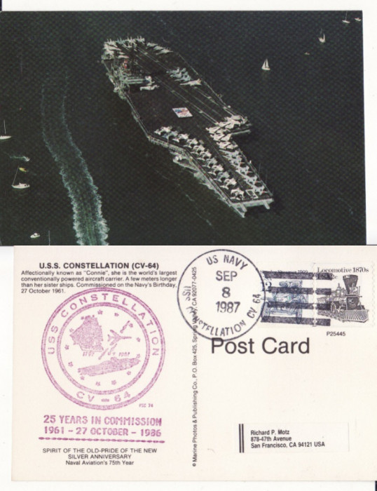 Portavion USS Constellation- SUA, USA -tema vapoare de razboi