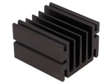 Radiator TO220 Aluminiu Negru 50x46x33mm