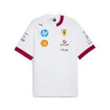 Ferrari tricou de bărbați Drivers Oversized white F1 Team 2025 - XXXL
