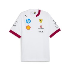 Ferrari tricou de bărbați Drivers Oversized white F1 Team 2025 - XXXL