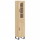 Dulap inalt, stejar sonoma, 34,5x34x180 cm, lemn prelucrat