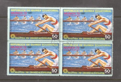 Eq. Guinea 1972 Olympic games Munich 1 value x 4 Mi.104 used TA.029 foto