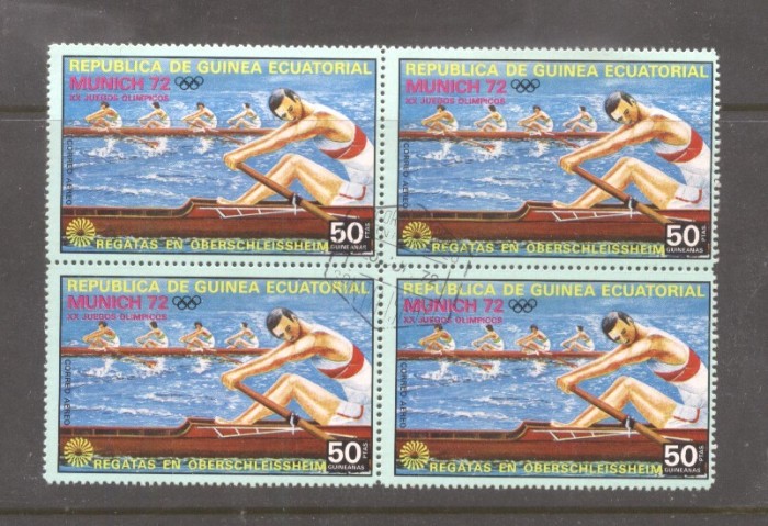 Eq. Guinea 1972 Olympic games Munich 1 value x 4 Mi.104 used TA.029