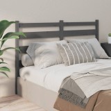 Gossi tablie de pat, gri, 186x4x100 cm, lemn masiv de pin