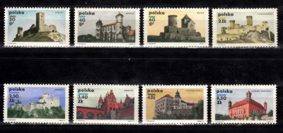 A12 S4 4 - Timbre foarte vechi - Polonia - castele celebre foto