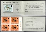 Falkland 1984, Mi #393-401**, carnet II, fauna insecte fluturi, MNH, cota 25 &euro;!, Natura, Nestampilat