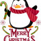Sticker decorativ, Merry Christmas , Multicolor, 70 cm, 4892ST-1