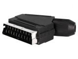 Conector SCART Mufă Tată Unghiular pe Cablu