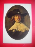 HOPCT 23876 PORTRET TANAR CU DANTELA -REMBRANDT- 1606-1669 - RUSIA --MUZEE - CP PICTURA --NECIRCULATAMUNTII