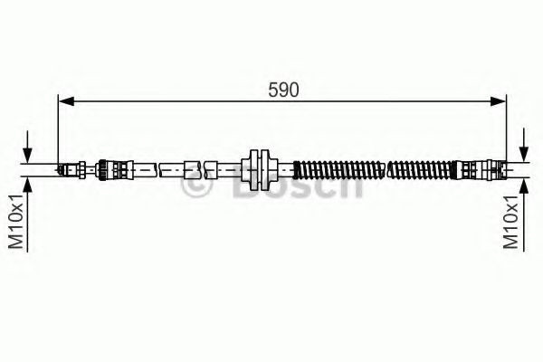 Conducta / cablu frana VW AMAROK (2H, S1B) (2010 - 2016) BOSCH 1 987 481 516