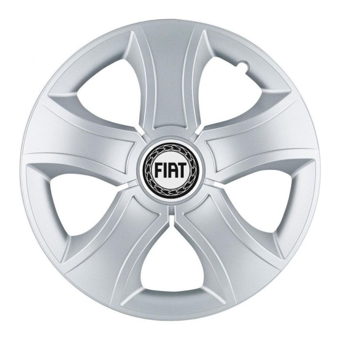 Set 4 Capace Roti 14 inchi (R14) Bis Gri, Compatibile Cu Fiat