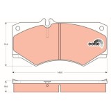 TRW set placute frana, frana disc Cotec