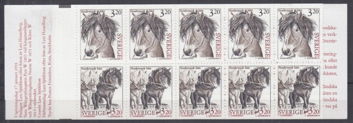 SUEDIA 1994 CAI SERIE IN CARNET MNH