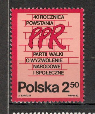 Polonia.1982 40 ani partidul muncitoresc MP.150 foto