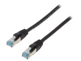 Patch Cord S/FTP 6a Negru 2m Cu 27AWG IP20