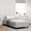 VidaXL Pat boxspring cu saltea Gri deschis 90 x 190 cm Catifea 3398659
