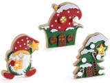 Cumpara ieftin Set 3 decoratiuni Craciun 16.5x2.5x16 cm