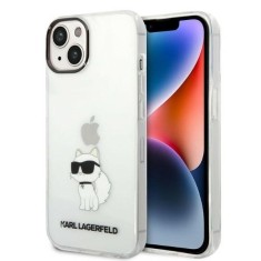 Husa iPhone 14 Plus Karl Lagerfeld Hardcase, Ikonik Choupette, transparenta, KLHCP14MHNCHTCT foto