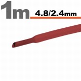 Tub Termocontractibil Rosu &bull; 4,8 / 2,4 mm Best CarHome